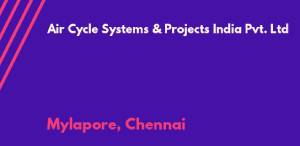 AIR CYCLE SYSTEMS AND PROJECTS INDIA PVT LTD